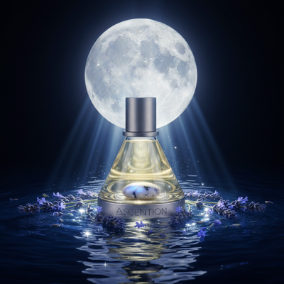 Ascent to Enchant with full moon behind