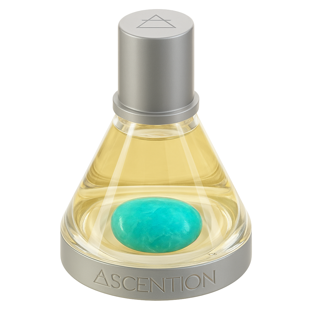 Ascent to Inspire with Amazonite, perfume with amazonite crystal
